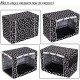 Calin Dog Crate Cover Durable Polyester Pet Kennel Cover Universal Fit for Wire Dog Crate - Fits Most 24-48 inch Dog Crates-Cover only