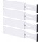 Calin Bamboo Drawer Dividers Organizers 4-Pack (12-17 IN), White