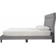 Calin Signature Design Modern Queen Upholstered Platform Bed with Adjustable Headboard, Brown